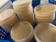 Clean malt extract agar agar Petri dishes